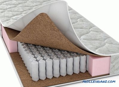 Hogyan válasszunk egy matracot egy ágyra, tekintettel a matracok méretére, töltőanyagaira és típusaira + videóra