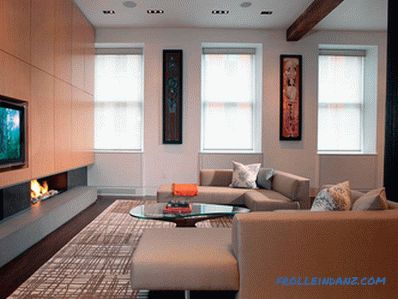A nappali belseje a minimalizmus stílusa - a szabályok és a 70 ötlet inspirációra