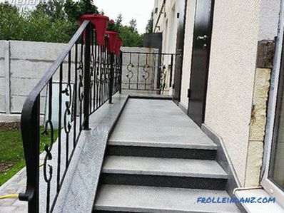 Hogyan készítsünk konkrét veranda - lépésről lépésre