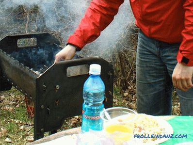 Összecsukható grill saját kezükkel (+ fotók)