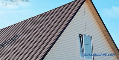 Hogyan fedjük le a tetőt vasalóval - fém tető + fotó beszerelése