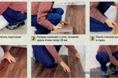 Hogyan helyezze a laminátumot a padlóra saját kezével (videó)