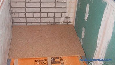 Hogyan állítsuk a padlót az erkélyen