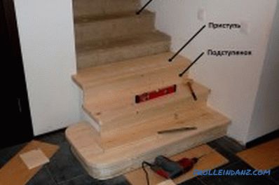 Beton lépcső bélés fa: válassza ki a megfelelő anyagot