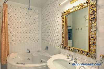 Hogyan kell felszerelni a fürdőszobát - fürdőszobai felszereléseket (+ fotók)