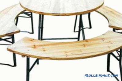 Piknik asztal (összecsukható): gyártási eljárás
