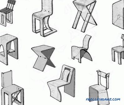 Hogyan készítsünk egy széket saját kezével