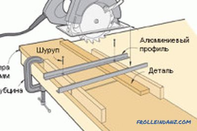 Táblázat a kézi körfűrészek készítéséhez: funkciók