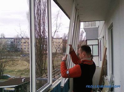 Az erkélyes üvegezés saját kezével + fotó