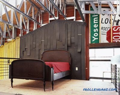 Loft-stílusú hálószoba - 52 belső példa