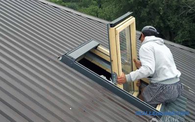 A tetőablakok telepítése saját maga