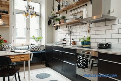 Skandináv stílusú konyha - belsőépítészeti kialakítás, 70 fotó-ötlet