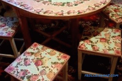 DIY asztali helyreállítás: a végrehajtott műveletek sorrendje