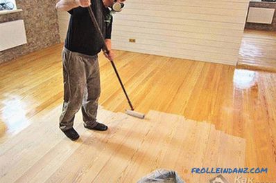 Hogyan festhetünk fa padlót a házban a házban