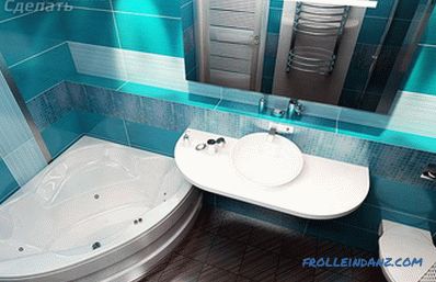 A fürdőszobát és a WC-t ötvözve - hogyan lehet átalakítani (+ fotó)