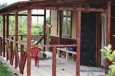 Hogyan kell hozzáadni egy verandát a házhoz saját kezükkel (+ fotók)